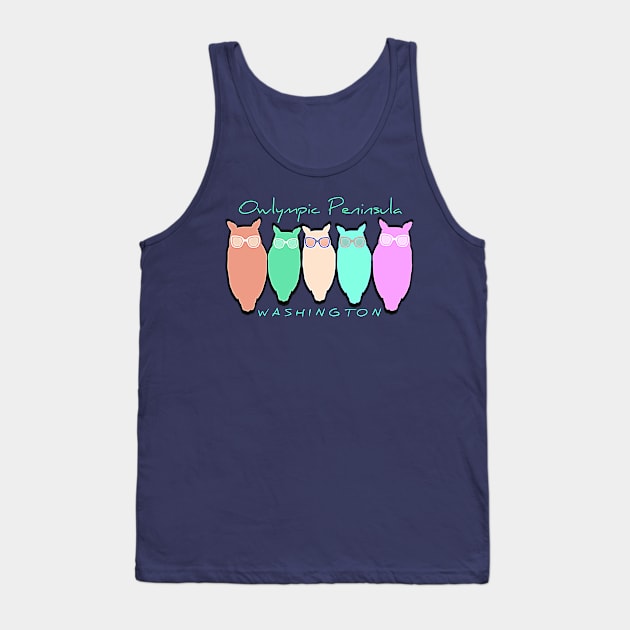 Owlympic Peninsula Washington Tank Top by TheDaintyTaurus